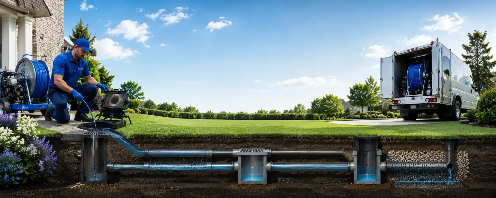 Outdoor drain cleaning information for Olin, NC